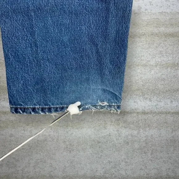 Vintage Skater Wide Leg Carpenter Jeans Polo Medium Wash Baggy Denim Y2K - Picture 5 of 9